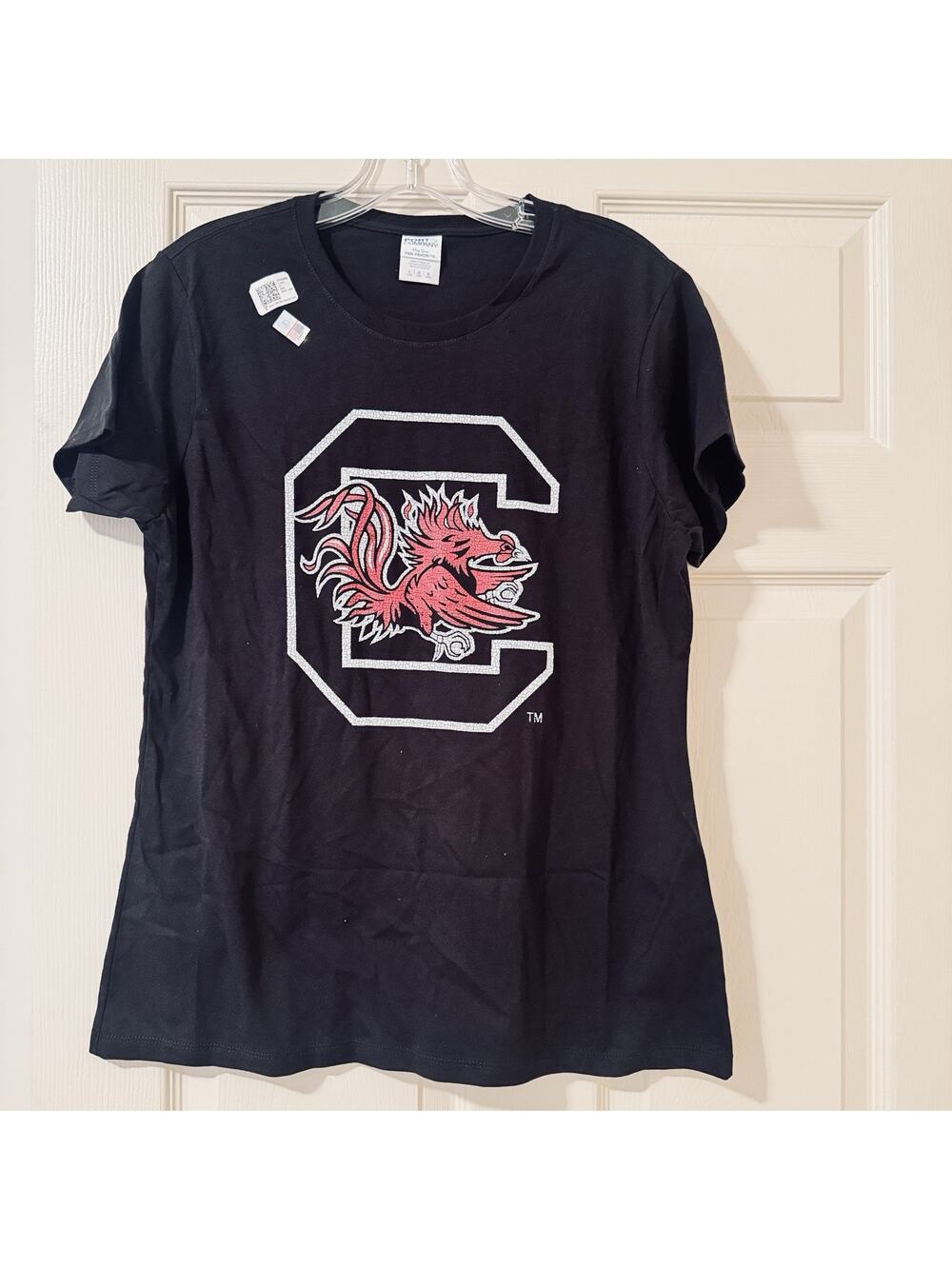 USC South Carolina Gamecocks T-Shirt Women’s Sz L Black NWOT Cotton